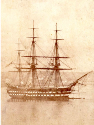 HMS Indus, Flagship, Halifax, Nova Scotia 1858-1860.png