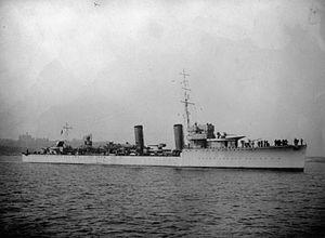 HMS Montrose in 1932