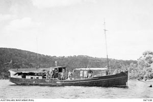 Krait in Darwin Harbour during World War II