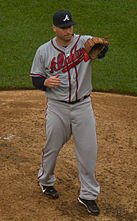 Ben Sheets wearing the away uniform