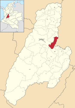 Location of the municipality and town of Coello, Tolima in the Tolima Department of Colombia.