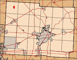 Location in Licking County