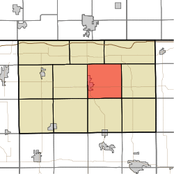 Map highlighting Bloomfield Township, LaGrange County, Indiana.svg