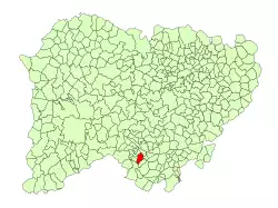 Location in Salamanca