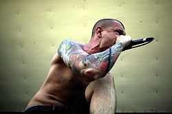 Peters performing at Warped Tour in 2007