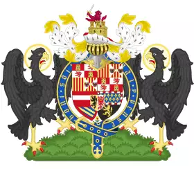Coat of Arms of Philip II of Spain (Order of the Garter).svg