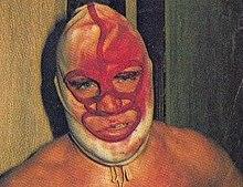 Destroyer "chased by baseball bat" - Wrestling Revue June 1973 Cover (cropped).jpg