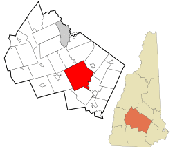 Location in Merrimack County, New Hampshire
