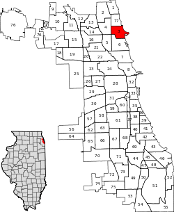 Location within the city of Chicago
