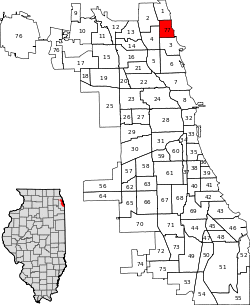 Location within the city of Chicago