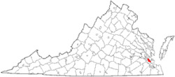 Location in the State of Virginia