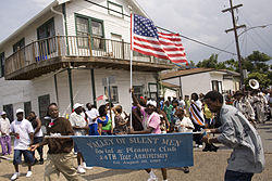 Second line parade in Central City, 2009