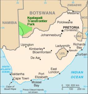 Kgalagadi Transfrontier Park map.gif