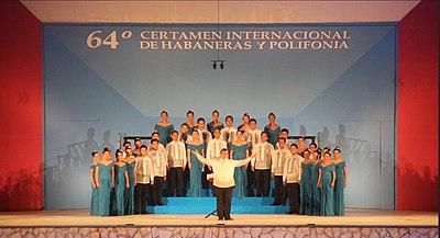 UP Singing Ambassadors at the 64th International Habaneras and Polyphony Competition held in Torrevieja, Spain on 31 July 2018.
