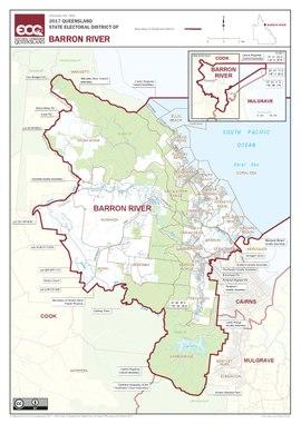 Map of the electoral district of Barron River.pdf