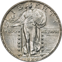 Standing Liberty Quarter Type2 1924D Obverse.png