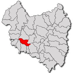 Location in Covasna County
