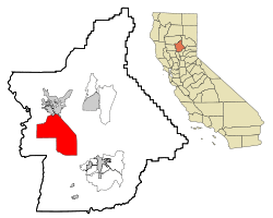 Location in Butte County and the State of California