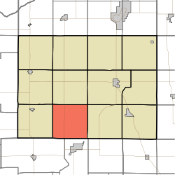 Location in Pulaski County