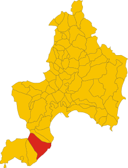 Map of comune of Pula (province of Cagliari, region Sardinia, Italy) - until 2016.svg