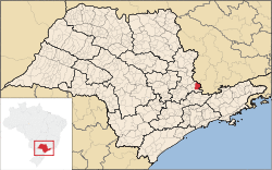 Location in the state of São Paulo