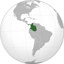 Location of Colombia