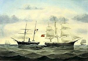 The capture of the 'Emily St. Pierre' off Charleston, March 1862 by William Gay Yorke.jpg