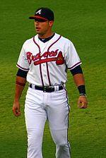 Martín Prado wearing the home uniform