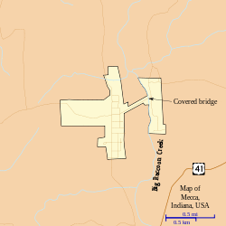 Detailed map of Mecca
