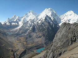 Peaks of the Waywash mountain range on the eastern border of the province as seen from the south