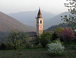 Bedigliora village church