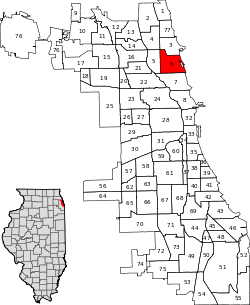 Location within the city of Chicago
