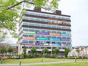 Hugh Baird College Bootle from South Park.jpg