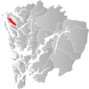 Radøy within Hordaland
