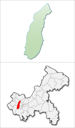 Location of Bishan in Chongqing
