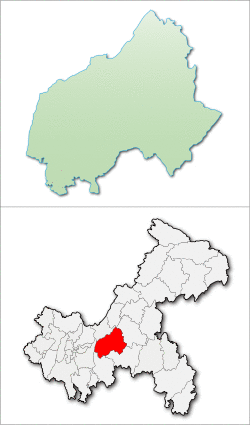 Fuling District in Chongqing