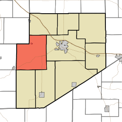 Location of Clay Township in Decatur County