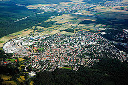 Obertshausen seen from the air