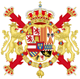 Royal Coat of arms of Spain (1700-1761)-Common Version of the Colours.svg