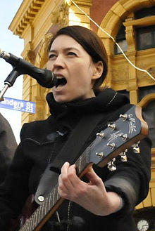 Performing at Flinders St Station, November 2014