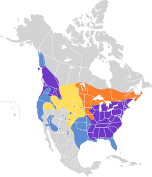 Lophodytes cucullatus map.svg