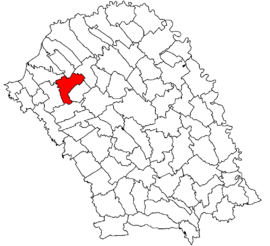 Location in Botoșani County