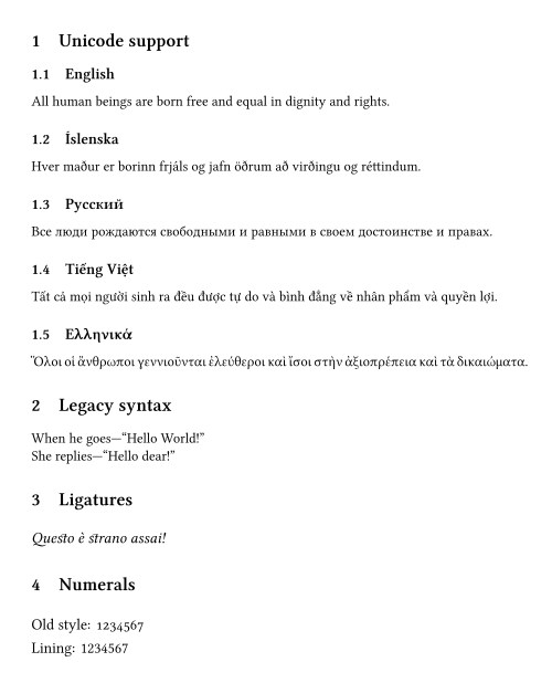 The rendered output.