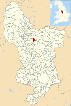 Derbyshire UK parish map highlighting Chatsworth.svg