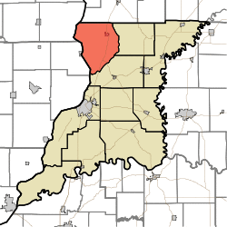 Map highlighting Busseron Township, Knox County, Indiana.svg