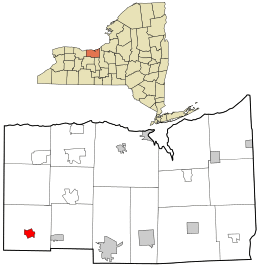 Location in Wayne County and the state of New York.
