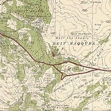 Historical map series for the area of Bayt Naqquba (1940s).jpg