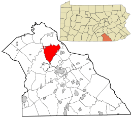 Location in York County and the state of Pennsylvania.