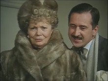 Aunt Agatha (Mary Wimbush) and Arthur Prysock (John Cassady) (Jeeves and Wooster - Cyril And The Broadway Musical).png