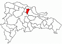 Location of the Hermanas Mirabal Province